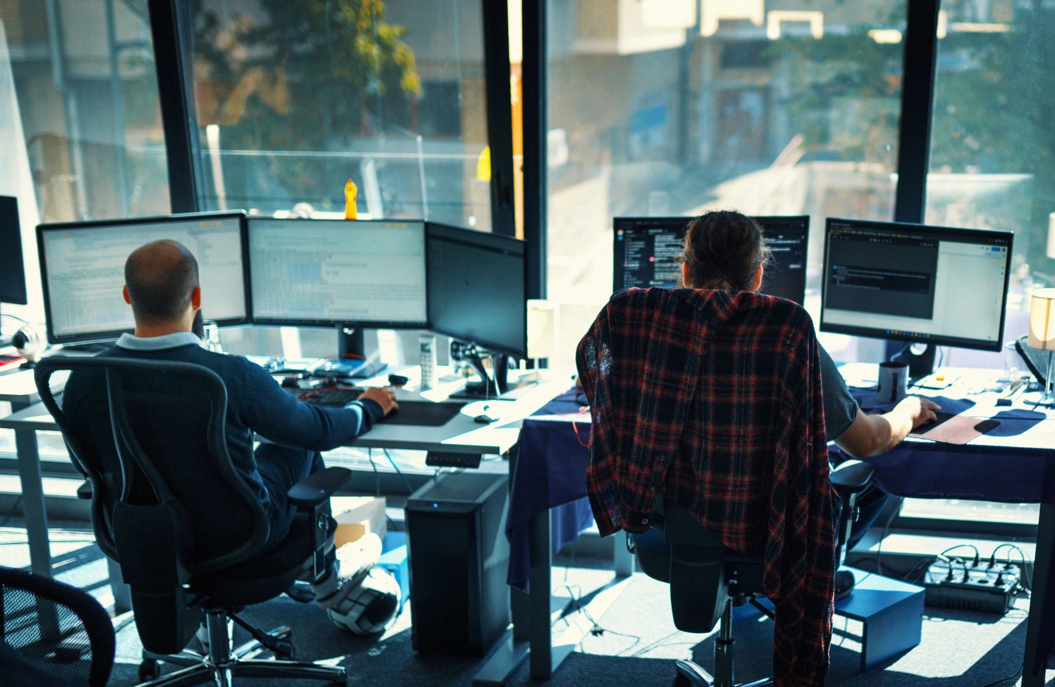 veteran web developer team modern office
